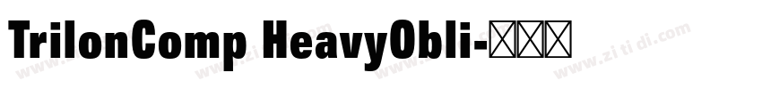 TrilonComp HeavyObli字体转换 TrilonComp HeavyObli字体转换